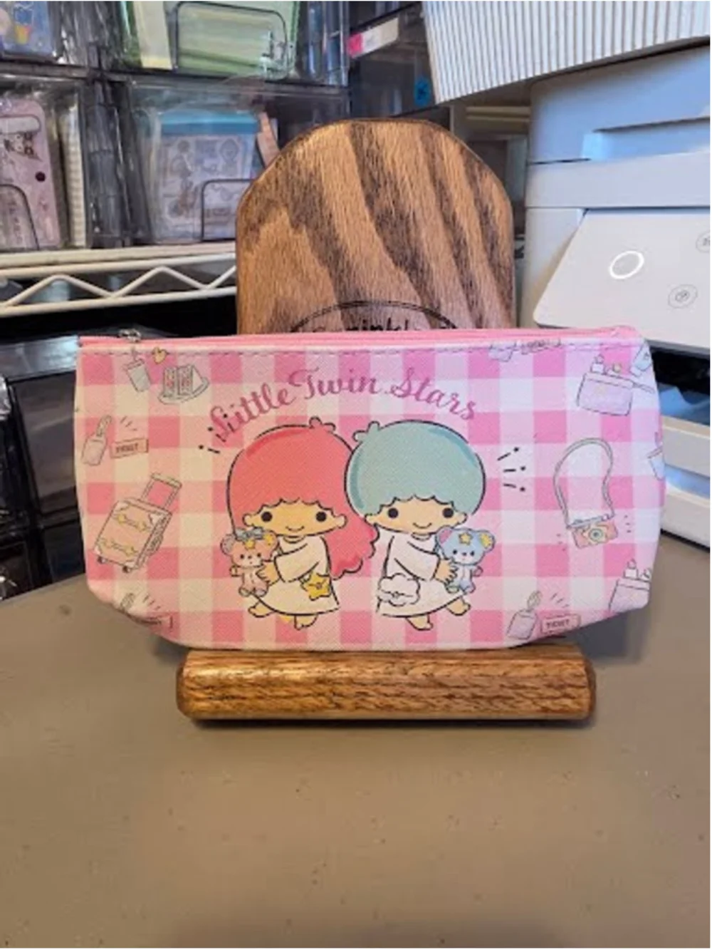 #TS-2353 Twin Star Vinyl Zippered Pencil Pouch - 8